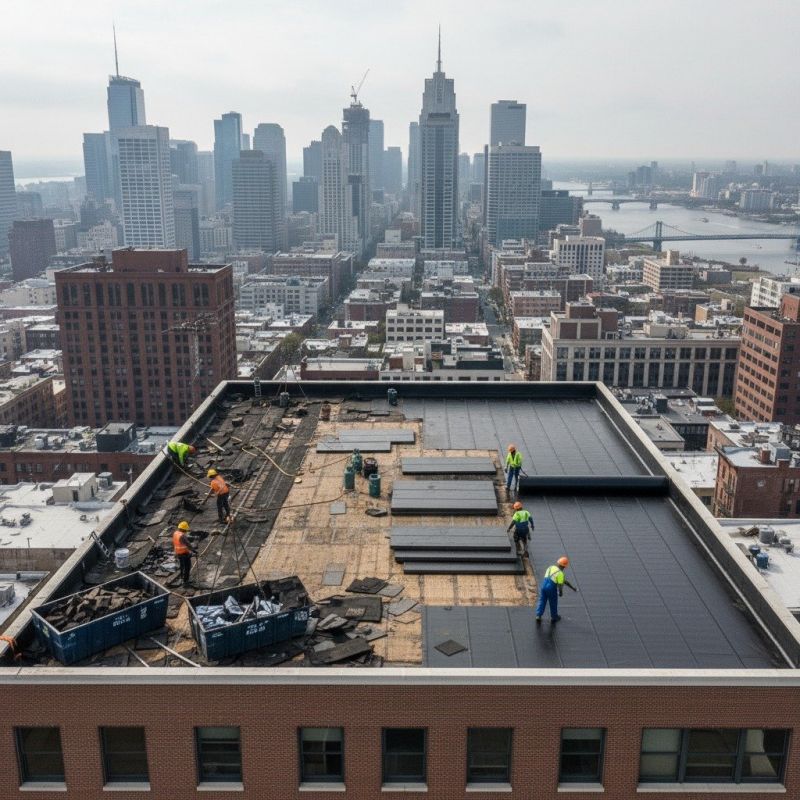 Single Ply Roof Replacement detail